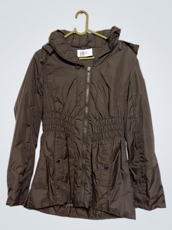 NJ-2047 Braune Kapuzenjacke