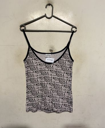 Madonna "Rock Glam" Grafikdruck Spaghetti-Träger Tank Top