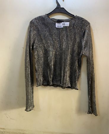 TOPSHOP Pailletten Langarmtop