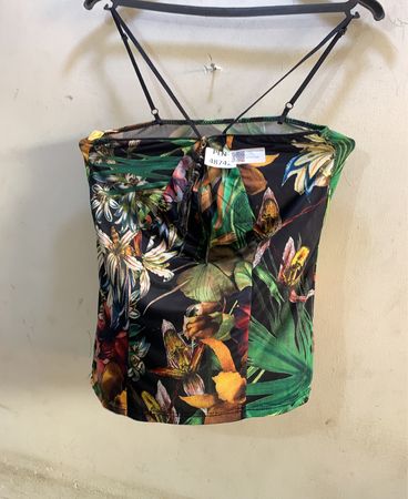 Faith Vintage Floral Print Corset Top