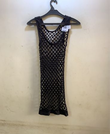 Schwarzes Netz-Tanktop