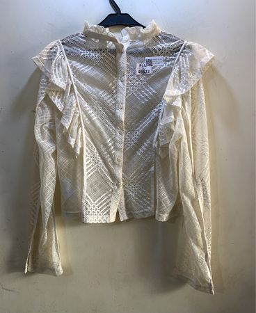 FaithVintage Spitzen-Rüschbluse