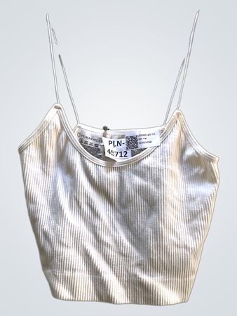 Penneys Cream Ribbed Camisole Top
