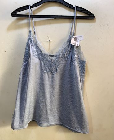 FaithVintage Blaue Spitzenbesatz Cami