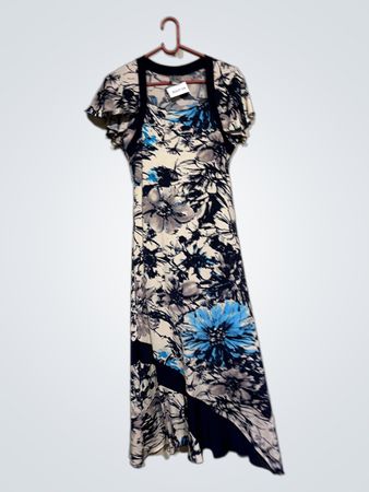 EL Floral Print Maxi Kleid