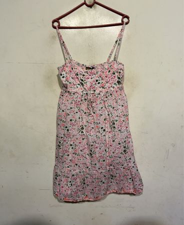 MHK Floral Print Spaghetti Strap Dress