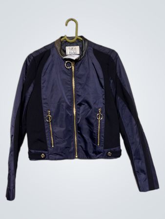Gigi Hadid Tommy Hilfiger Navy Bomber Jacket