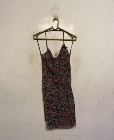 Floral Print Slip Dress mit gebundenem Rücken