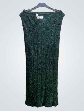FaithVintage Texturiertes Grünes Kleid