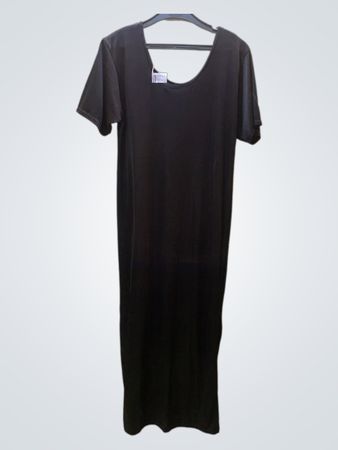 Schwarzes Maxikleid