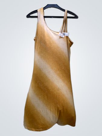 FaithVintage ärmelloses Kleid mit diagonalen Streifen