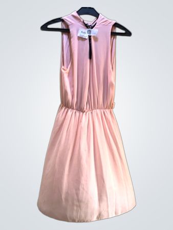 Faith Vintage Rosa Ärmelloses Kleid