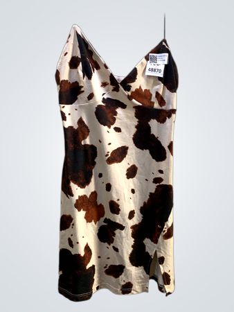 FaithVintage Cow Print Slipkleid