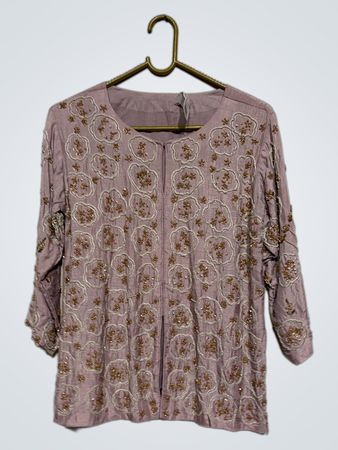 Perlenbestickte Jacke