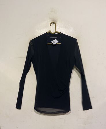 Esprit Black Mesh Langarmoberteil