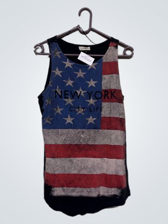 New York City Life Graphic Tank Top