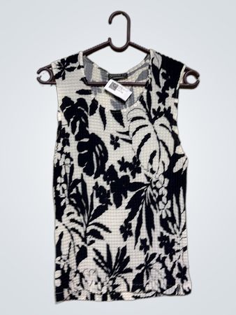 nouveau t's floral print ärmelloses Oberteil
