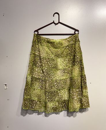 Stufenrock im Leopardenprint