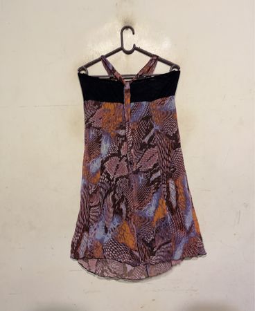 Frauen Sandalen Snake-Print Kleid