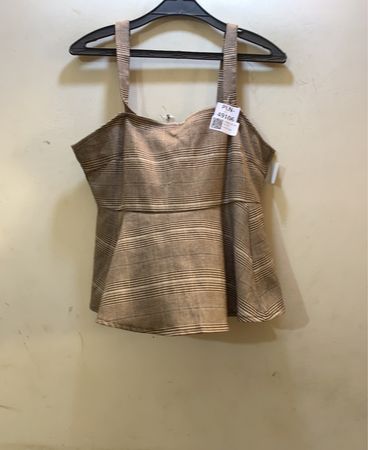 FaithVintage Karo Raffung Peplum Top