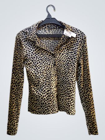 Faith Vintage Leopard Print Langarmshirt