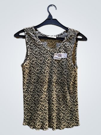 Ärmelloses Leopardenmuster-Top