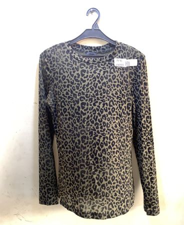 FaithVintage Leopardenmuster Langarmoberteil