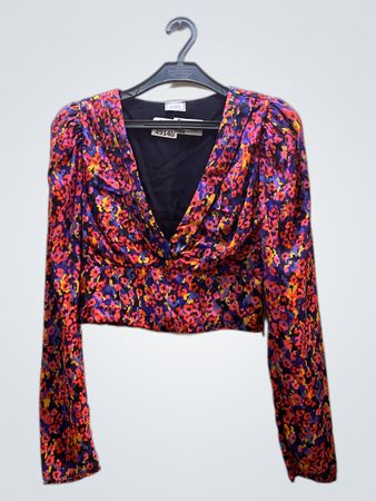 Pimkie Collection Floral Print Langarm Crop Top