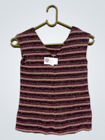 Gestreiftes ärmelloses Top
