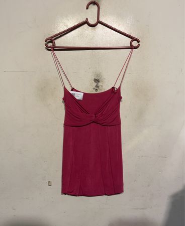 Rosa Kleid mit Drehfront