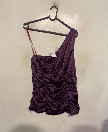 FENG One Shoulder Ruched Top