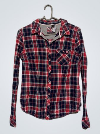 I DON'T CARE Karo Button-Up Hemd