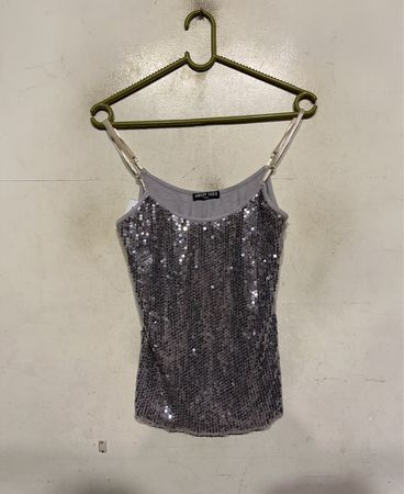 SWEET MISS Pailletten-Cami-Top
