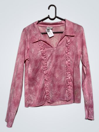 X-Mail Pink Tie-Dye Langarmshirt