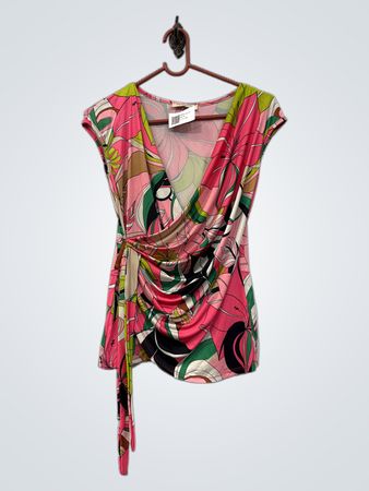 Neuer Stil Italien Blumendruck Wickeloberteil