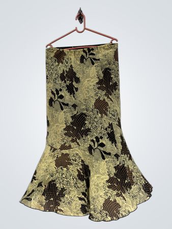 Blumenmuster Trumpfrock