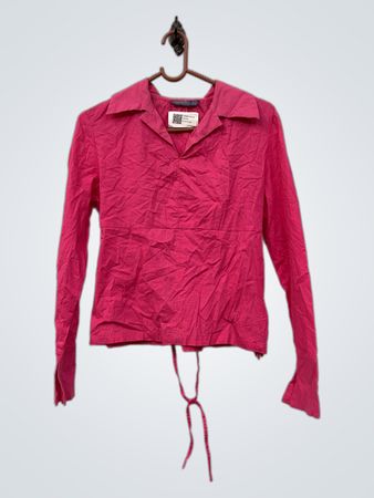 NOMINATE Pink Langarmshirt mit Bindeband