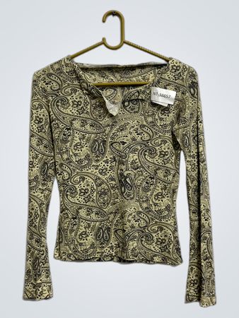 Paisley Print Langarmshirt