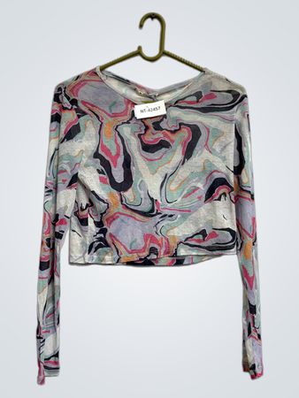 Candy Couture Langarm-Crop-Top