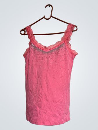 Amour & Beaute Kollektion Pink Spitze Trim Cami