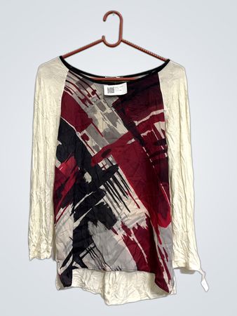 Prompa Langarm-Graphic-Print-Top