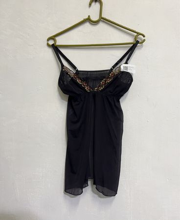 DeMillus Black Lace Trim Camisole NT-55750