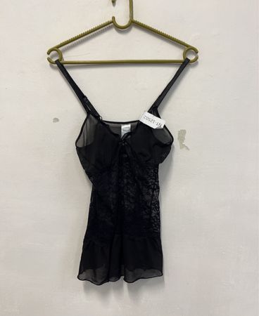Janina Black Lace Babydoll Top