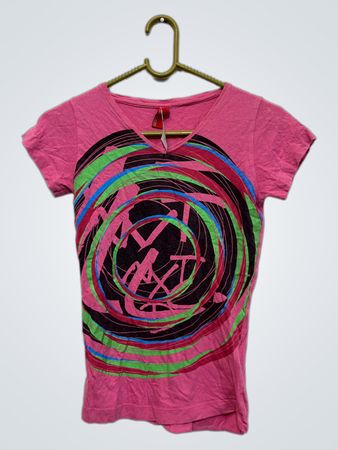 NEXO LEVEL Pink Graphic T-Shirt