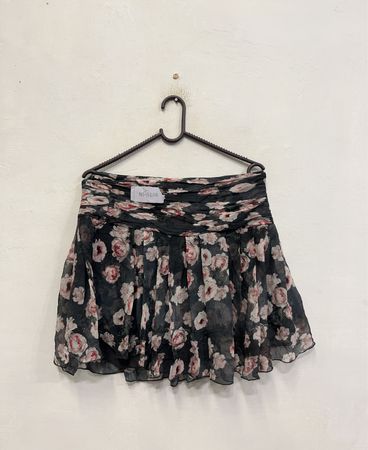 Club Monaco Floral Print Minirock