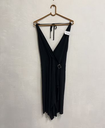 Liu Jo Schwarzes Halfterkleid mit Schnallendetail