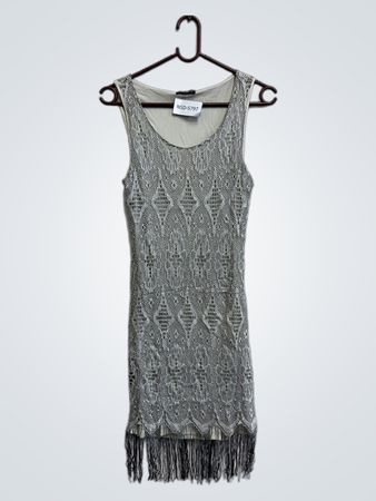 Venus Ärmelloses Fransen Kleid