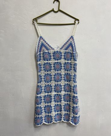 Eye Candy Einheitsgröße Häkel-Minikleid
