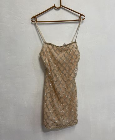 Perlenbesetztes Camisole-Kleid