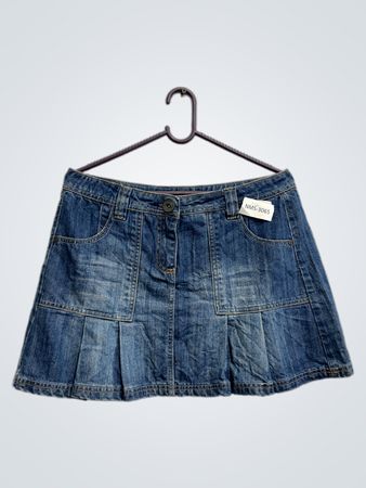 Jeansrock mit Falten